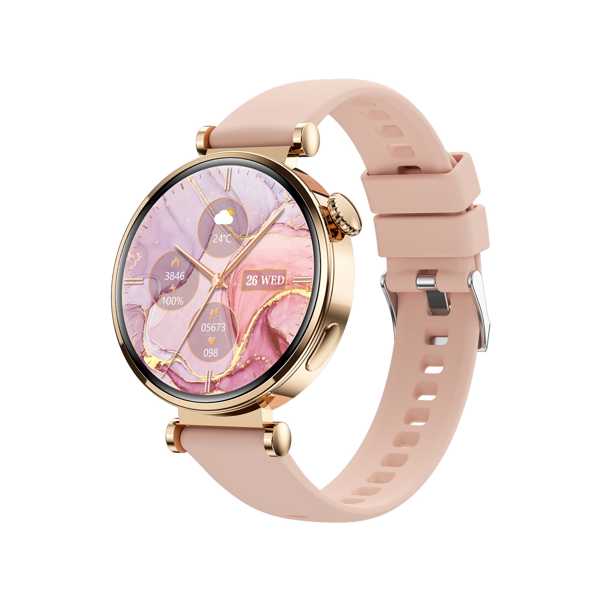 Watch4 Mini HD Large Screen Smart Watch Answer Call IP68 Waterproof Sports Fitness Tracker Heart Rate Monitoring NFC Girl Watch