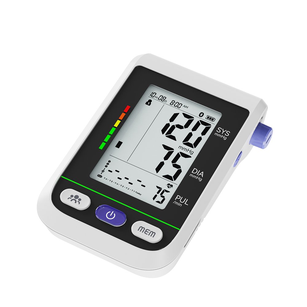 CE MDR AFIB Rechargeable Medical Arm blood pressure Monitor Bluetooth Digital Tensiometer