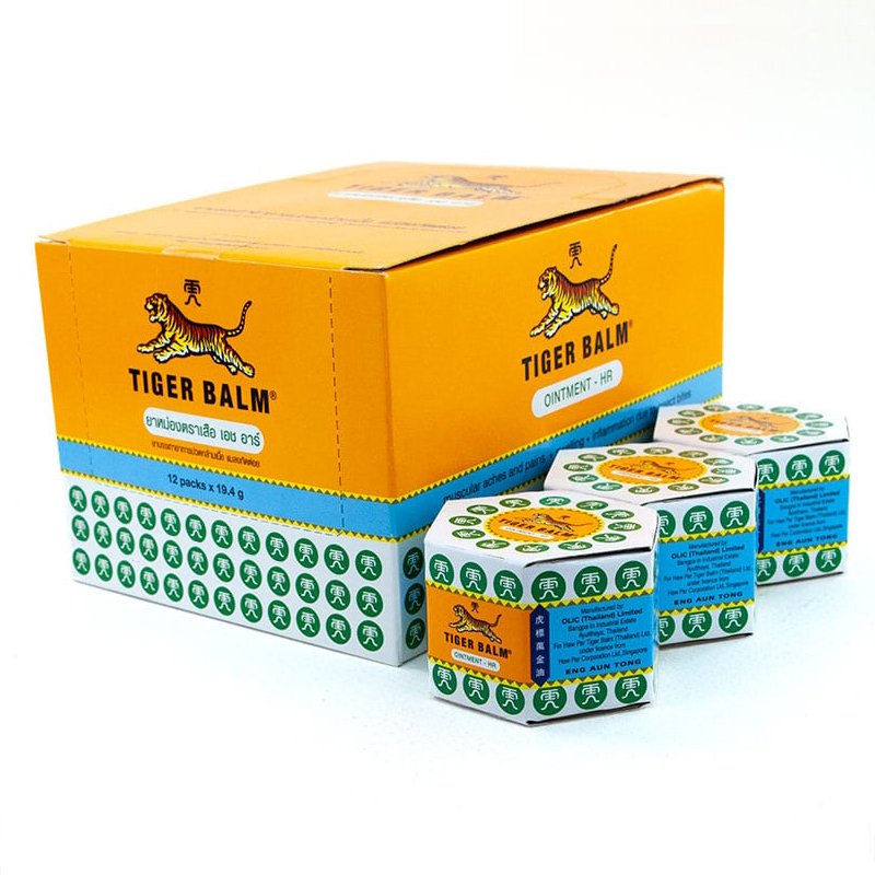 Tiger Balm Ointment White 19.4g Treatment of Tension Headaches and Temporary Muscular Aches product from Thailand