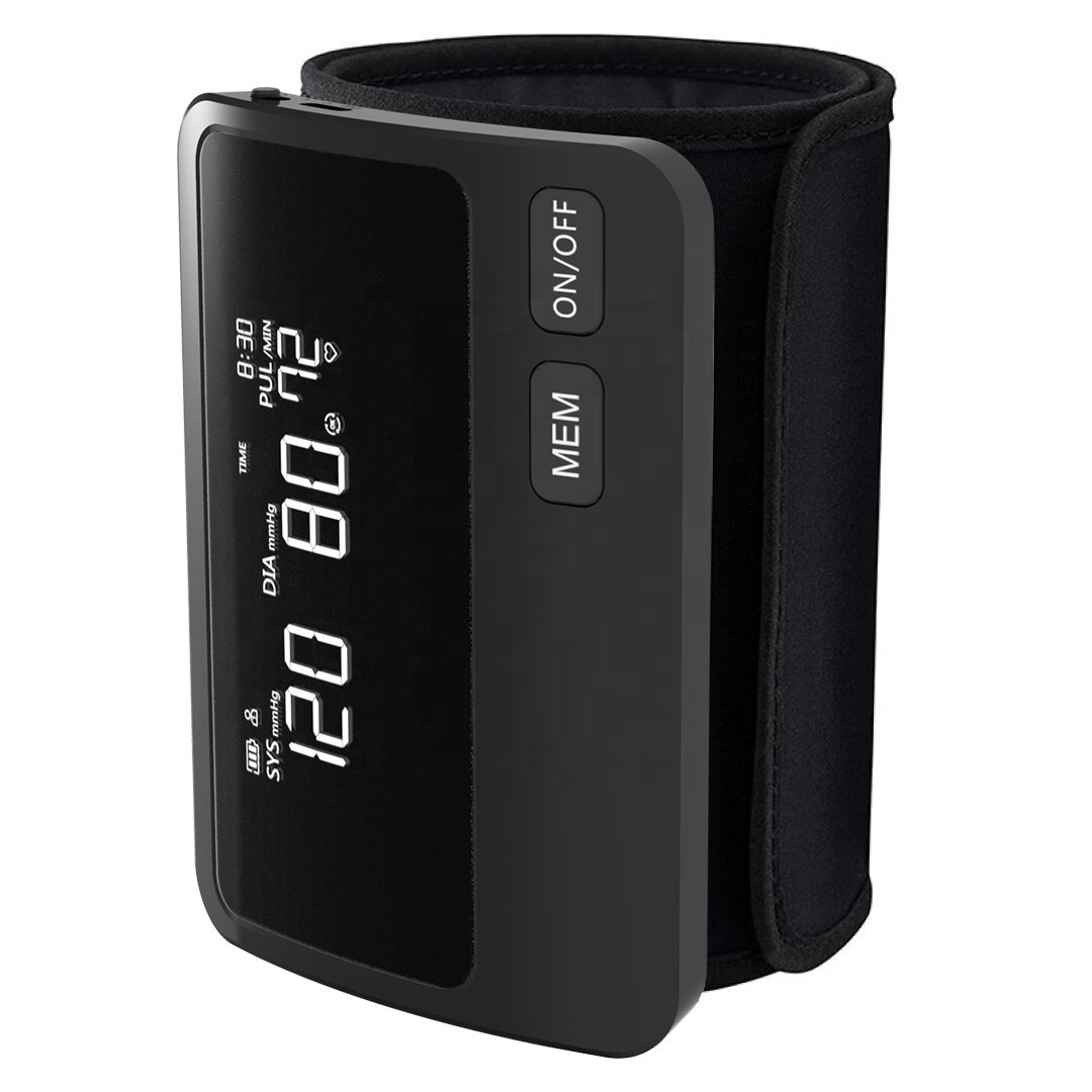 Blood Pressure Monitor All-in-One SmartBlue2 Portable Heart Rate Monitor Comfortable Blood Pressure Cuff