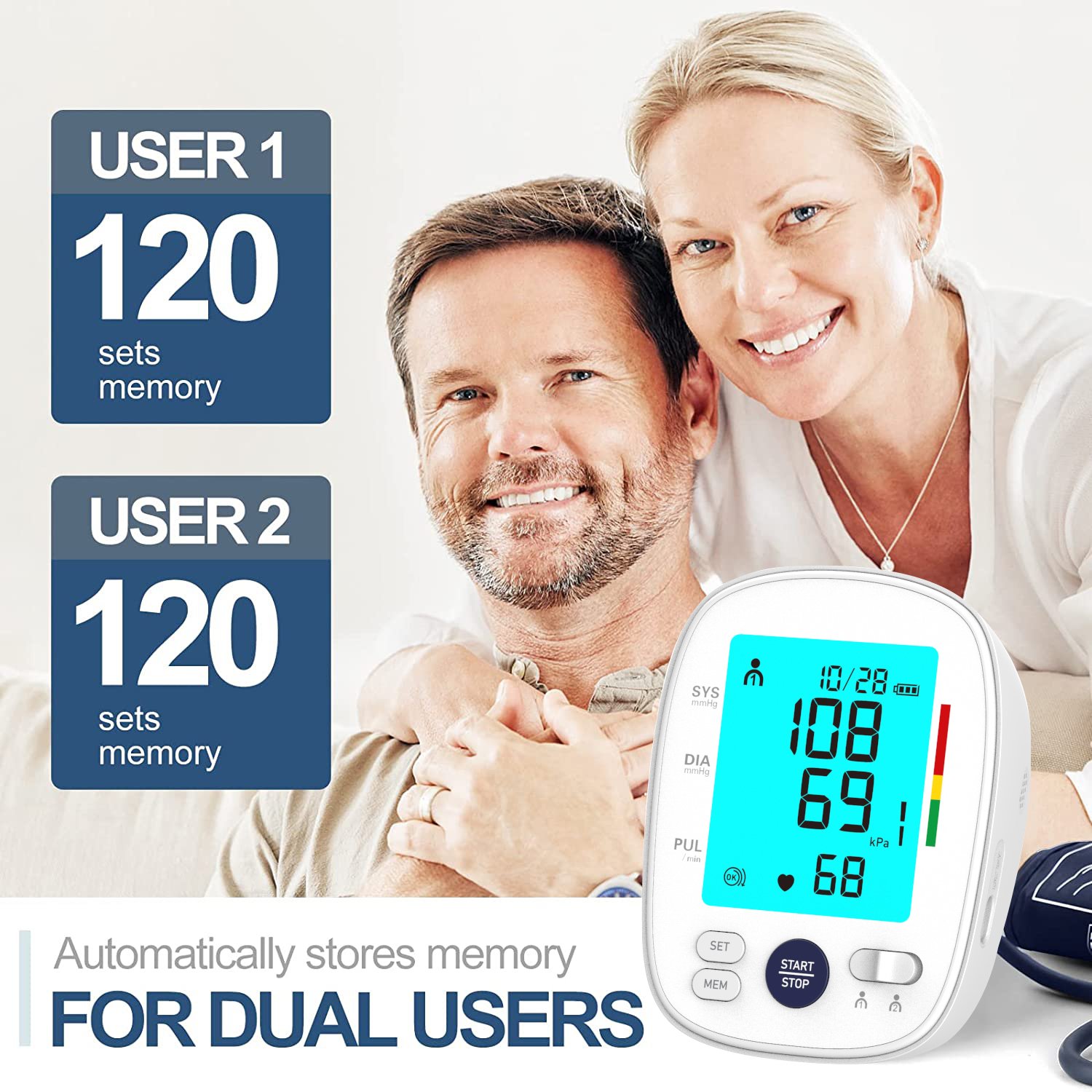 Finicare Best Selling Wireless Automatic Upper Arm Type Digital Electric Blood Pressure Monitor Price