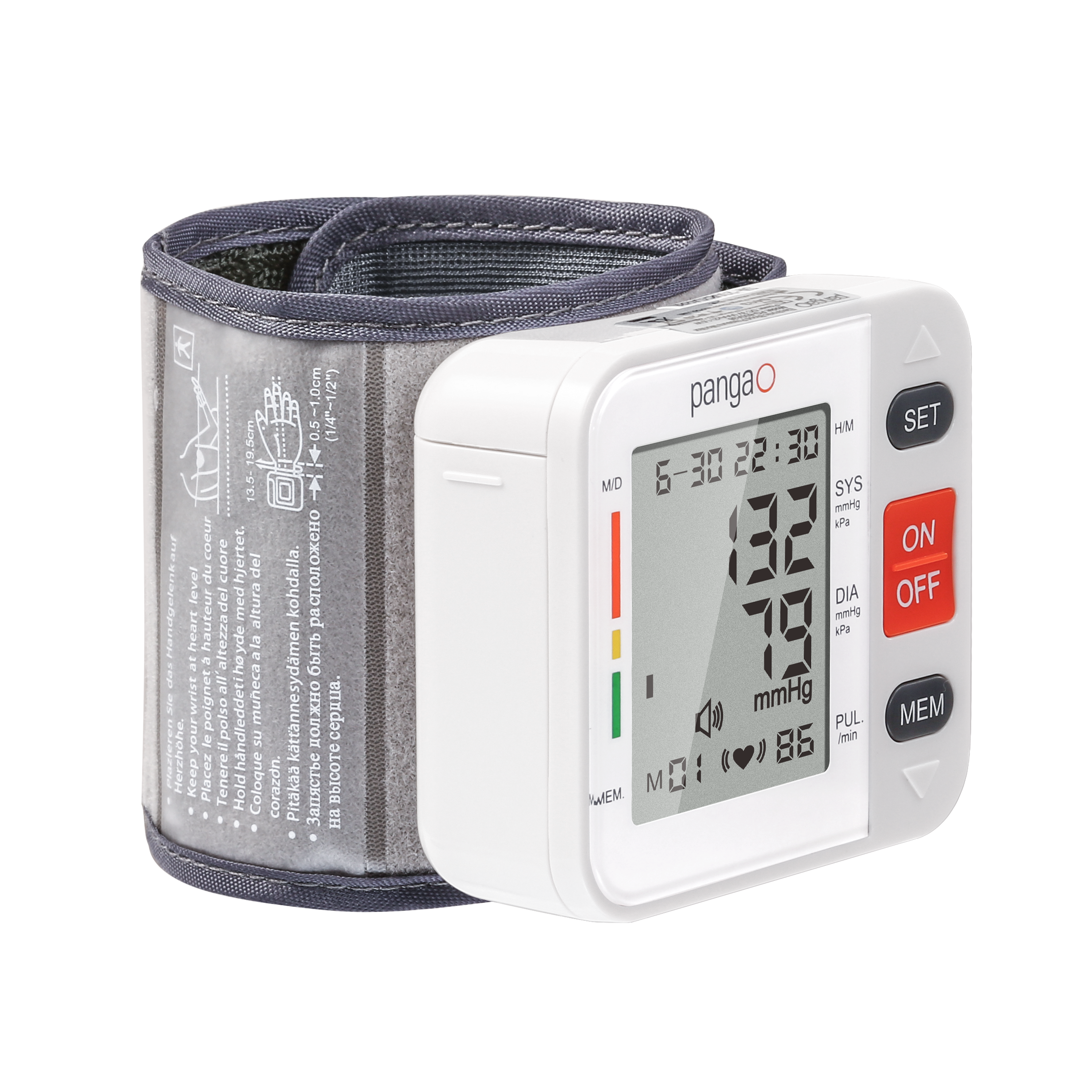 Wholesale automatic bp machine cuff wrist digital blood pressure monitor with pulse rate and Irregular heartbeat