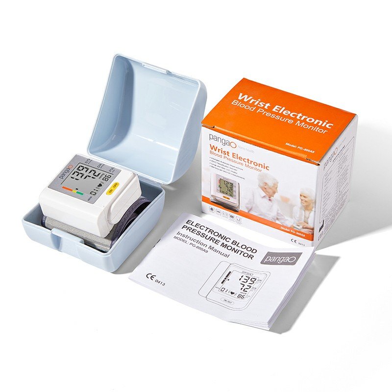 Small accurate home bp machine electric digital wrist type high blood pressure monitor