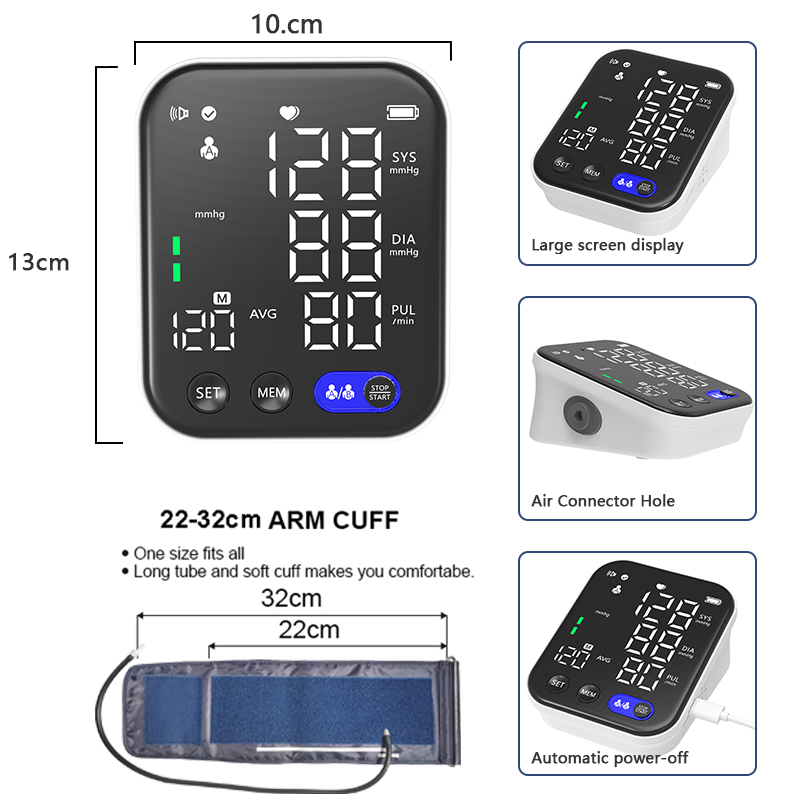 Changkun Blood Pressure Monitor Automatic Tensiometros Upper Arm Cuff Digital Blood Pressure Machine