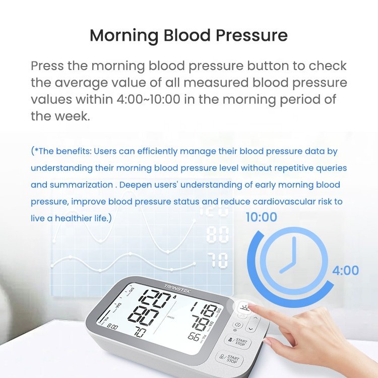 Wholesale reliable large-screen electronic blood pressure monitor arm sphygmomanometer suitable for home and clinic use