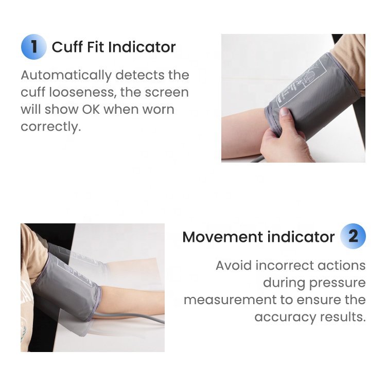 Wholesale reliable large-screen electronic blood pressure monitor arm sphygmomanometer suitable for home and clinic use