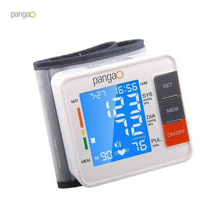 Pangao Smart Medical BP Apparatus Personal Wrist Blood Pressure Heart Rate BP Monitor Equipment