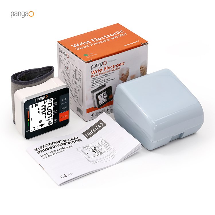 Pangao Smart Medical BP Apparatus Personal Wrist Blood Pressure Heart Rate BP Monitor Equipment