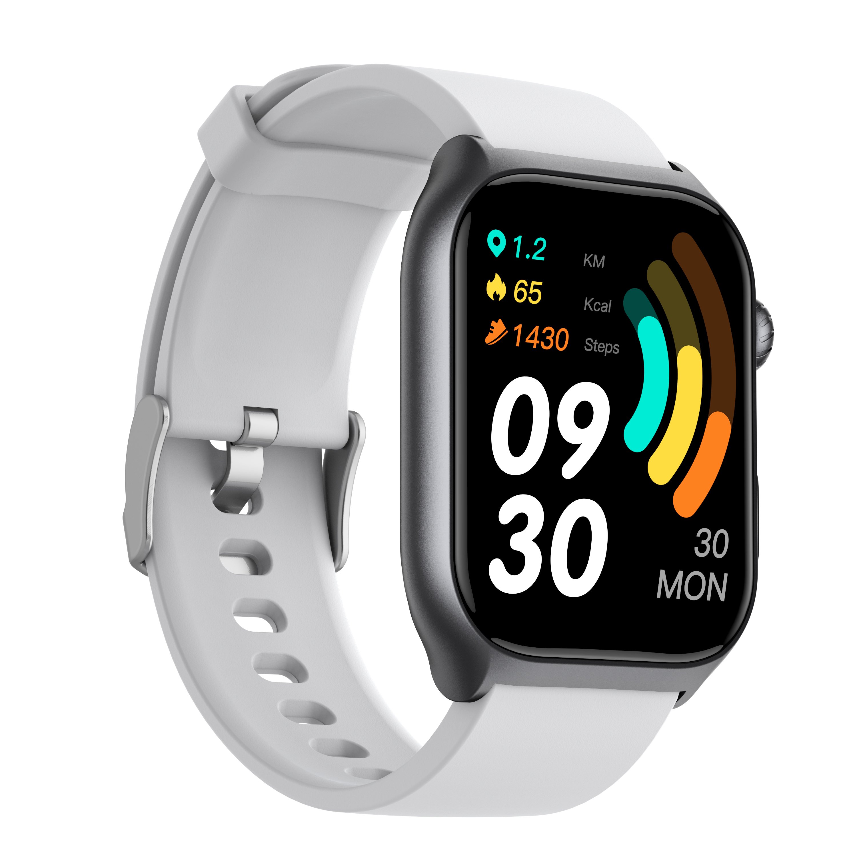 2.0inchi Waterproof Sports Smart Bracelet Heart Rate Blood Pressure Monitoring Answer Call Compass Calendar-Compatible iOS