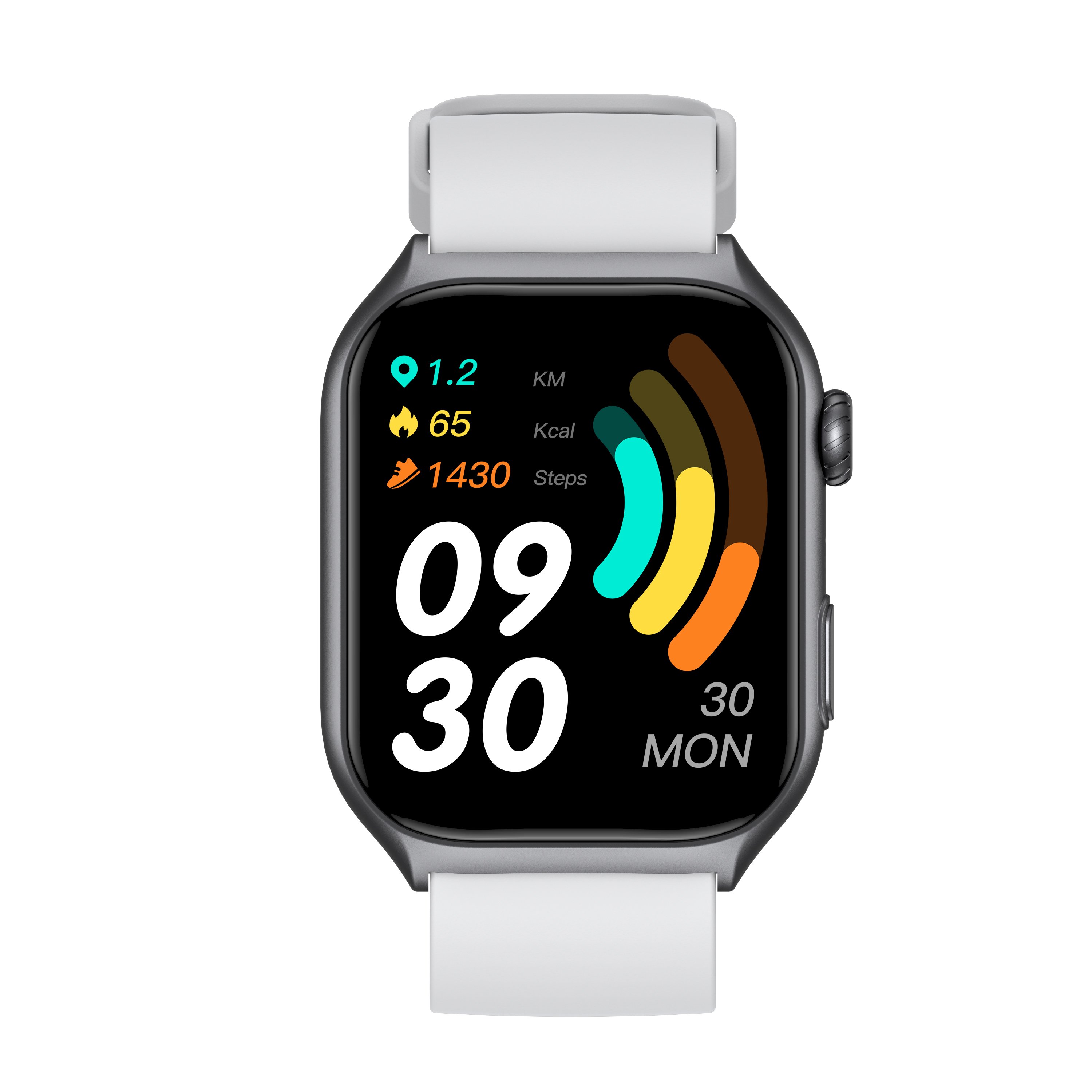 2.0inchi Waterproof Sports Smart Bracelet Heart Rate Blood Pressure Monitoring Answer Call Compass Calendar-Compatible iOS