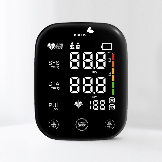 Factory Price Big Screen Digital Blood Pressure Monitor Smart Sphygmomanometer BP Machine