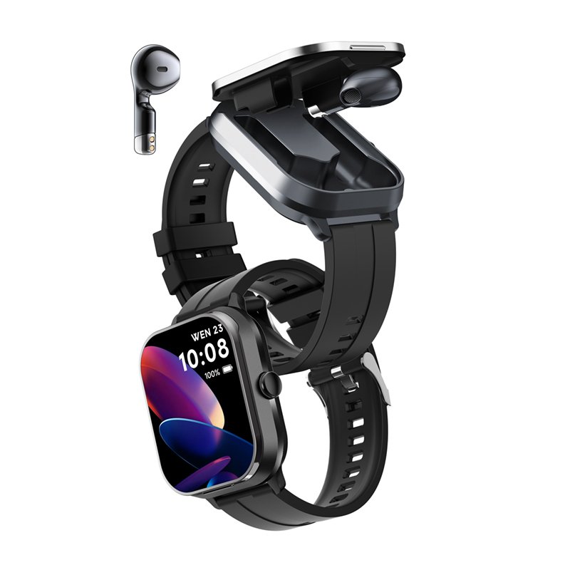 D8Pro Smartwatch Fashion 2 IN 1 Wireless Earphone TWS Earbud Heart Rate Blood Pressure Monitor 2in1 Headphone D8 PRO Smart Watch
