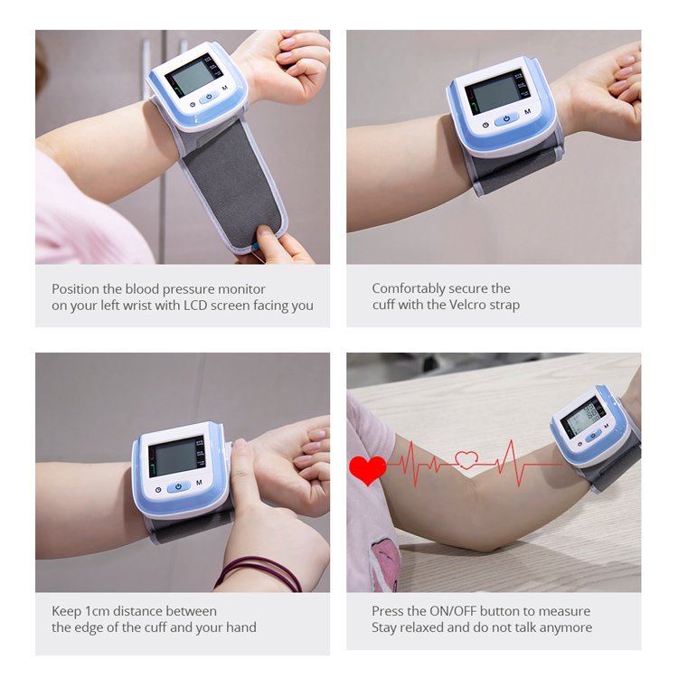Yonker CE approved household smart speakers digital type electronic automatic wrist BP blood pressure monitor