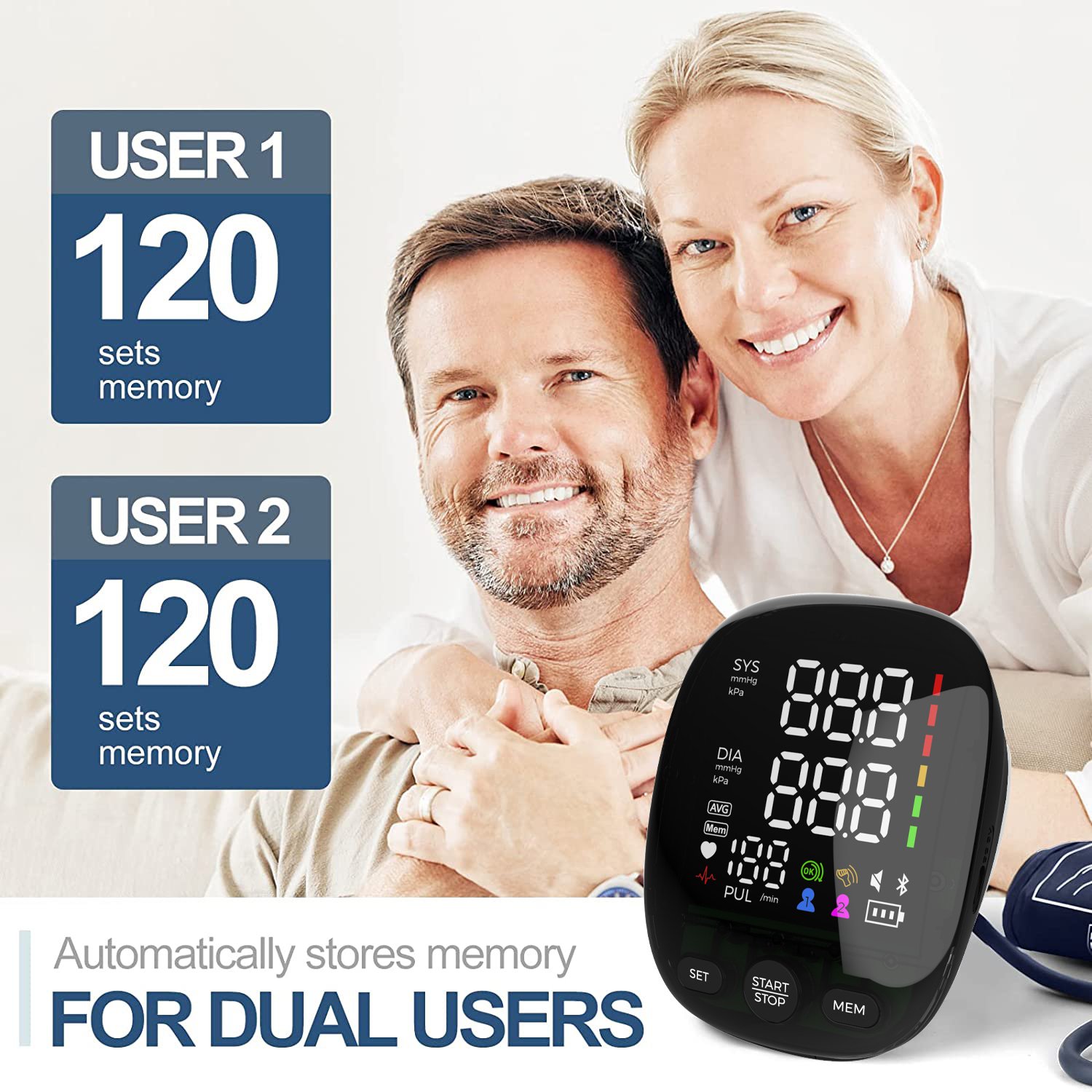 Factory wholesale automatic digital blood pressure monitor with Arrhythmia Detection