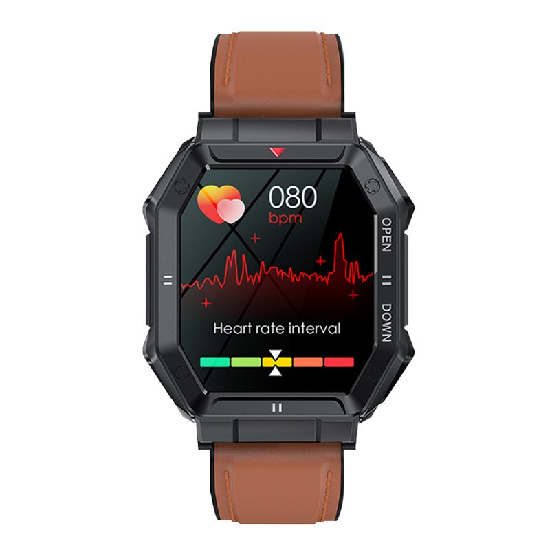 2024 Factory New Outdoor K55 SmartWatch BT Call Heart Rate Blood Pressure Blood Oxygen Stop Watch Music Multi Sport Mode For Men