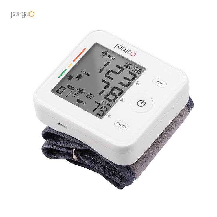 Pangao best tensiometer electronic bp apparatus digital automatic rechargeable wrist blood pressure monitor