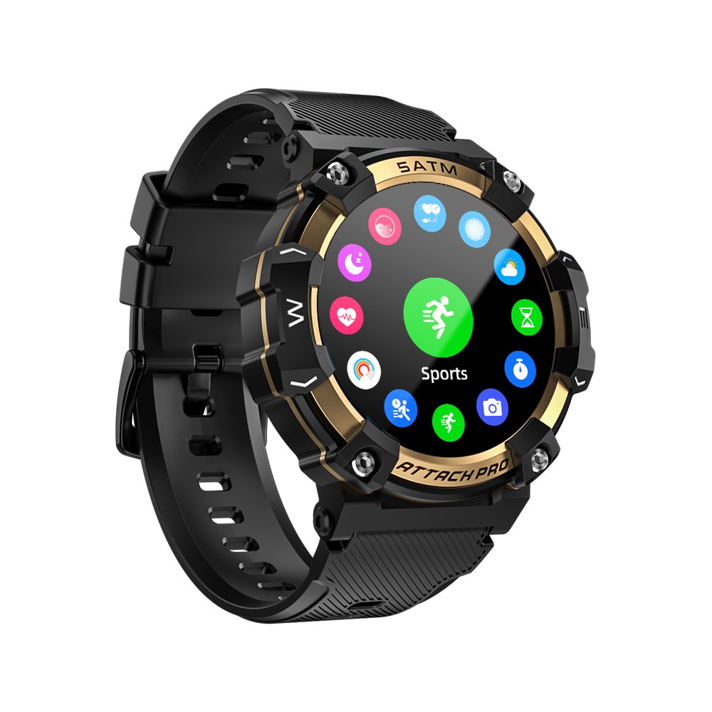 LOKMAT ATTACK 2 PRO Smart Watch BT Call Fitness Tracker IP68 Waterproof Blood Oxygen/Pressure/Heart Rate Monitor Smartwatches