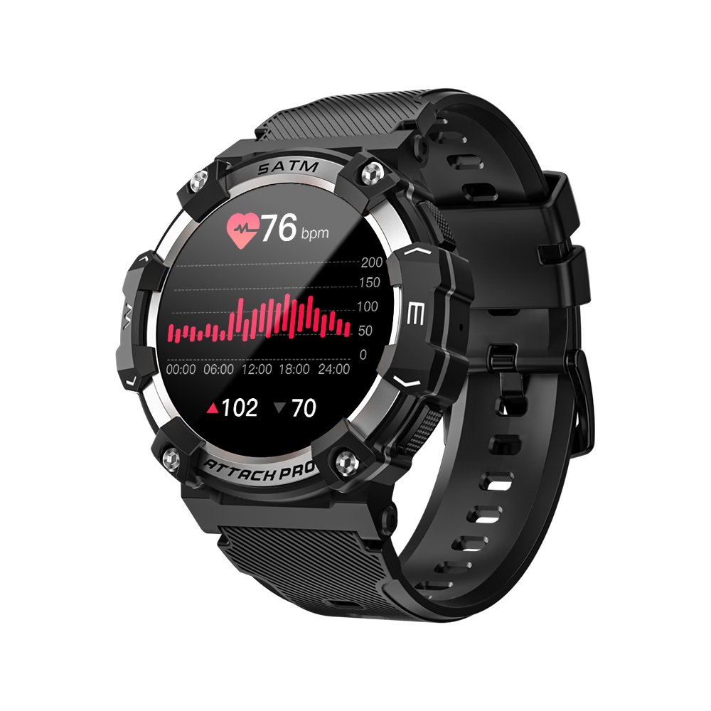 LOKMAT ATTACK 2 PRO Smart Watch BT Call Fitness Tracker IP68 Waterproof Blood Oxygen/Pressure/Heart Rate Monitor Smartwatches