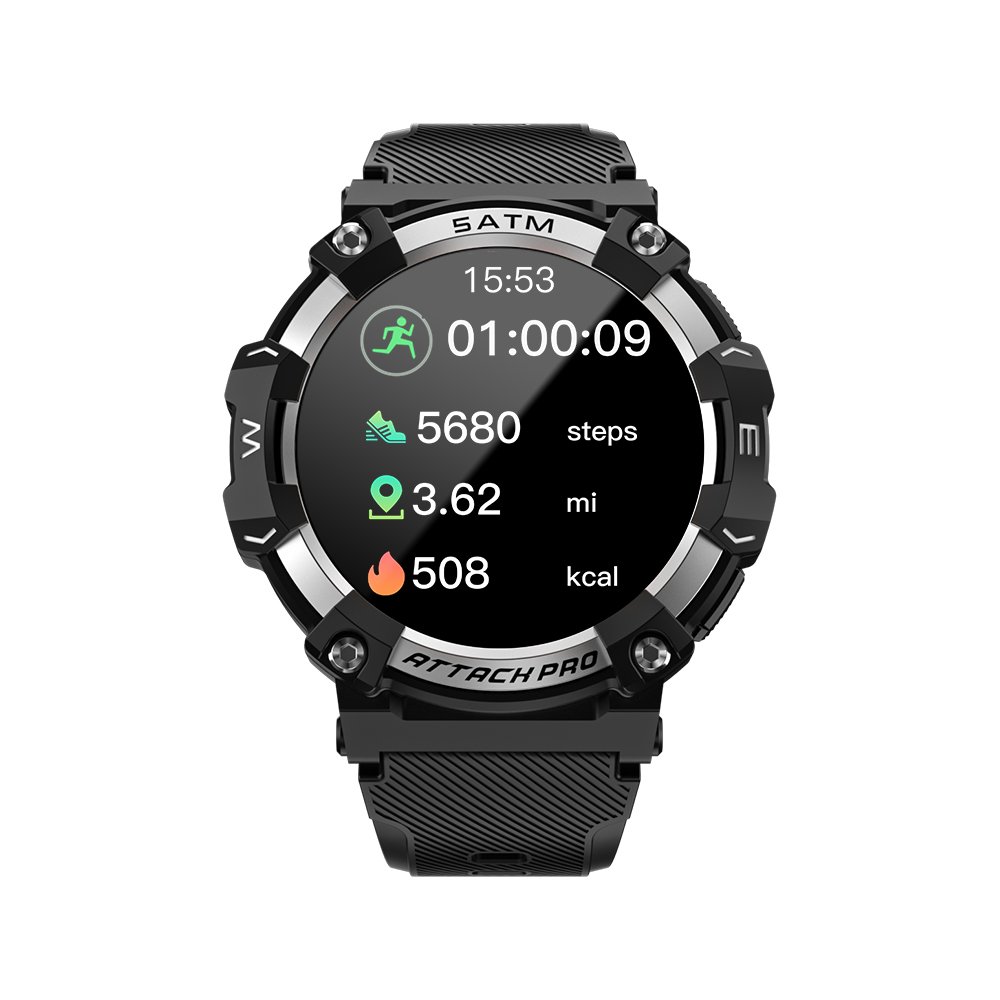 LOKMAT ATTACK 2 PRO Smart Watch BT Call Fitness Tracker IP68 Waterproof Blood Oxygen/Pressure/Heart Rate Monitor Smartwatches