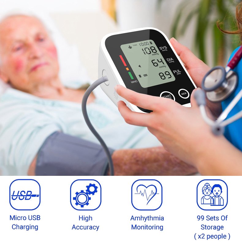 OEM tensiometre ambulatory automatic digital free blood pressure monitor price ALPK2 electronic upper arm blood pressure monitor