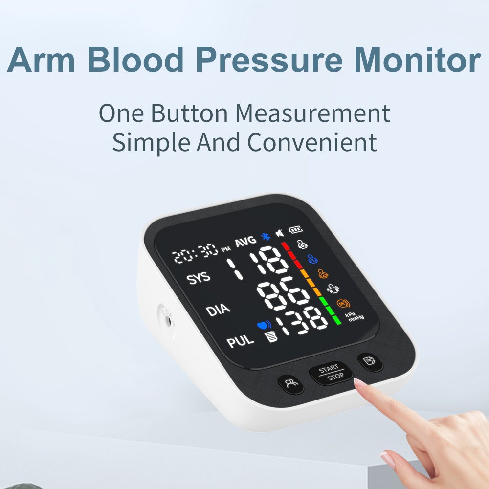 Smart Electronic Speakers Digital Automatic Blood Pressure Monitor Portable Bp Monitor Blood Pressure Machine Upper Arm