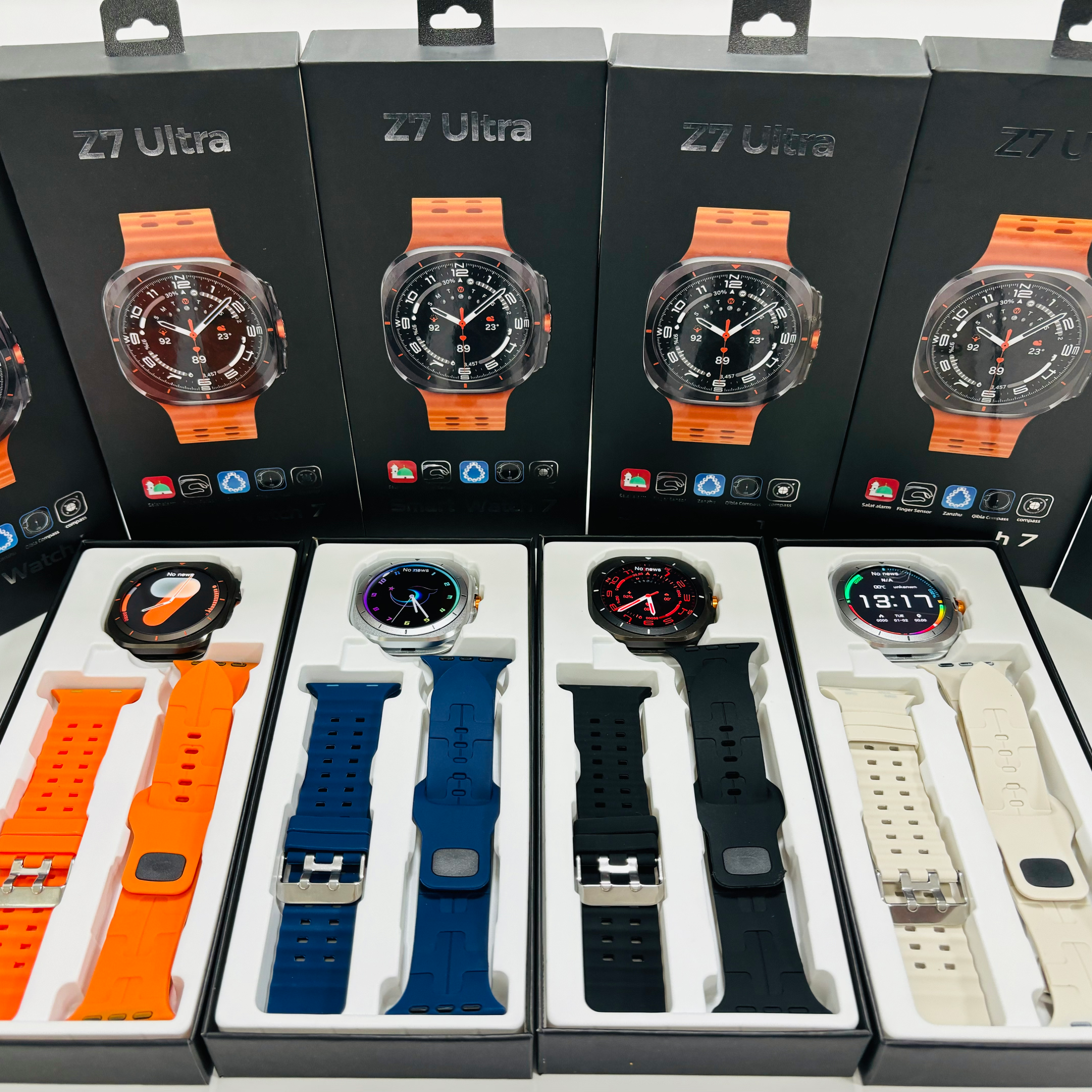 Z7 Ultra Smart Watch With Blood Pressure And Heart Rate Montre Connecte Android Fashion T900 T800 Ultra Relojes Smart Watch 2024