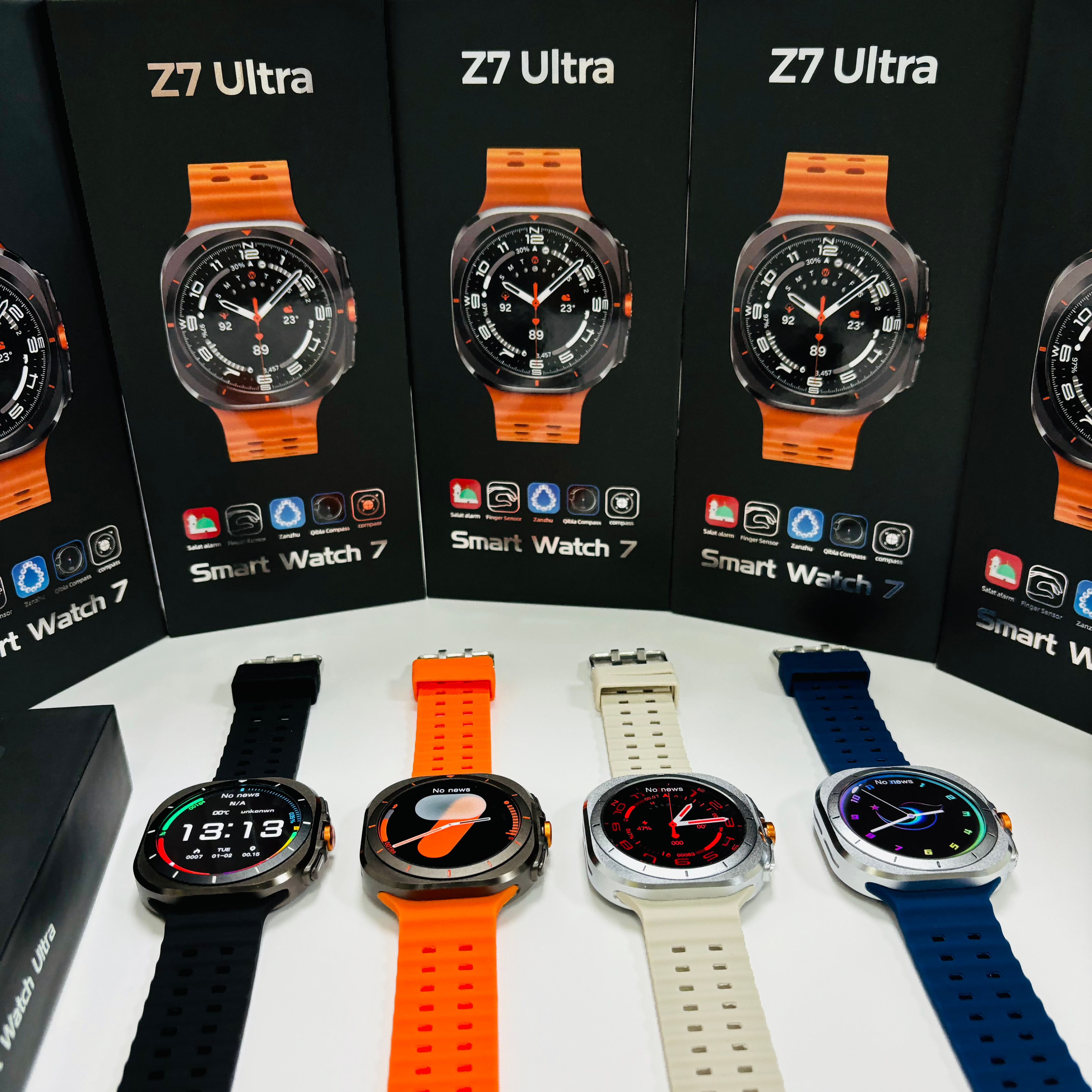 Z7 Ultra Smart Watch With Blood Pressure And Heart Rate Montre Connecte Android Fashion T900 T800 Ultra Relojes Smart Watch 2024