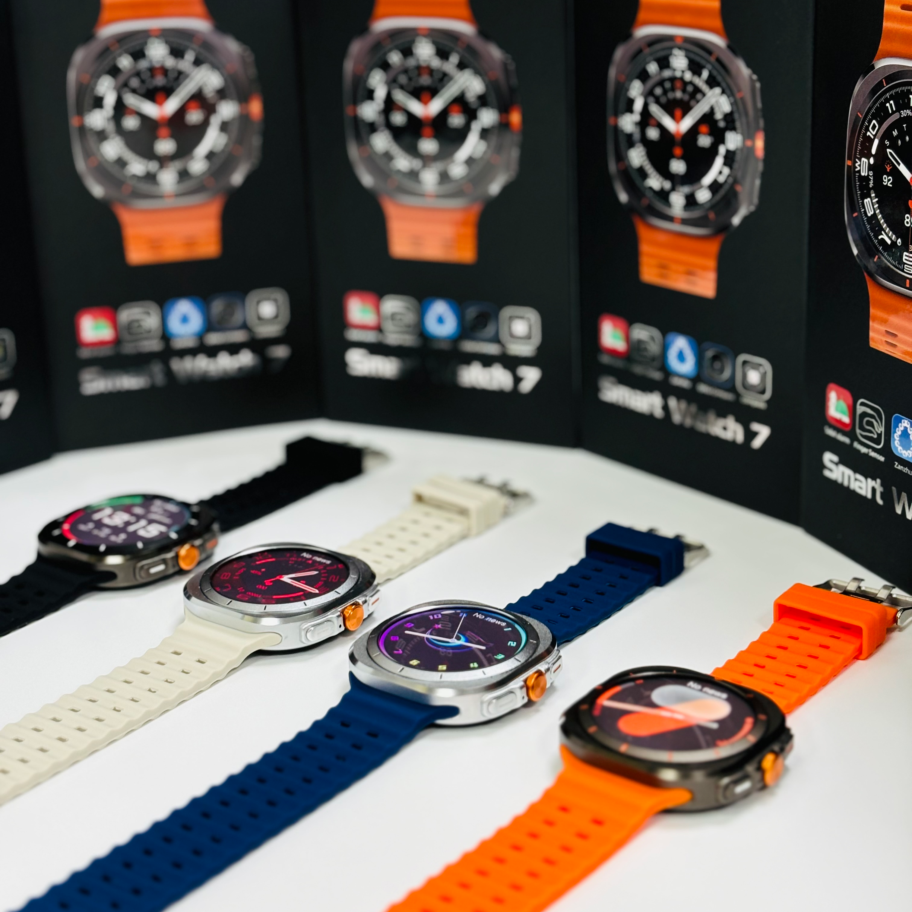 Z7 Ultra Smart Watch With Blood Pressure And Heart Rate Montre Connecte Android Fashion T900 T800 Ultra Relojes Smart Watch 2024