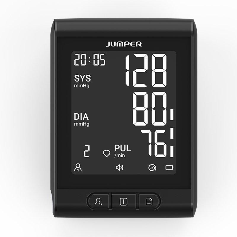 JUMPER HAA10 New Design Large Backlit Display Electronic Upper Arm Bp Machine Digital Blood Pressure Monitor