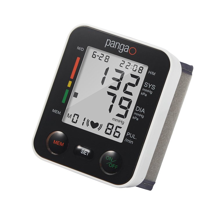Pangao High Tech Portable Automatic Digital Bp Machine Sphygmomanometer Wrist blood pressure monitor