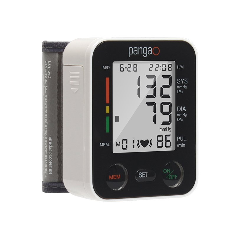Pangao High Tech Portable Automatic Digital Bp Machine Sphygmomanometer Wrist blood pressure monitor