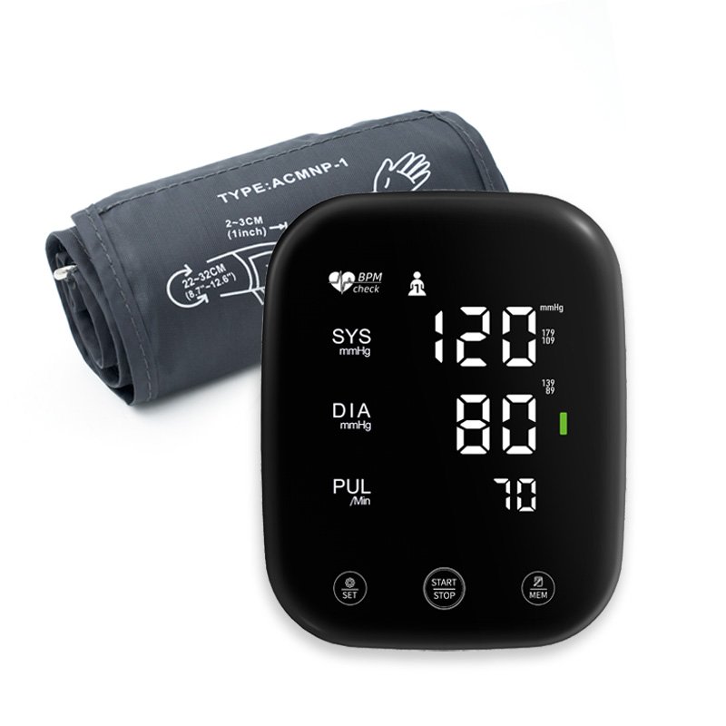 Touch Button HD LED Screen Automatic Arm Blood Pressure Monitor BP Monitor Cuff High Accuracy For Home Use