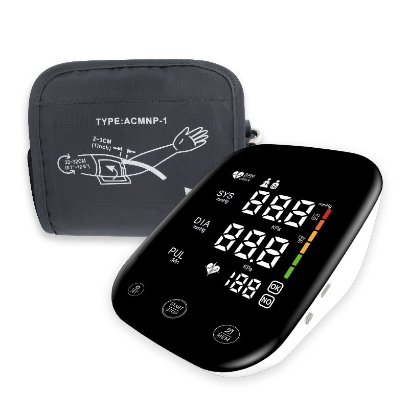 Touch Button HD LED Screen Automatic Arm Blood Pressure Monitor BP Monitor Cuff High Accuracy For Home Use