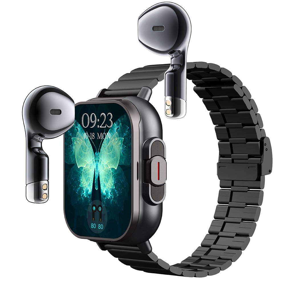 2 in 1 SmartWatch with TWS Earbuds Wireless Headphone Health Monitoring Fitness Record Reminders men women smart watches