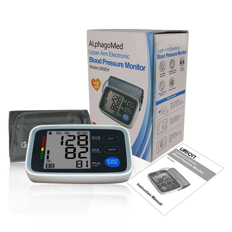 Digital Blood Pressure And Heart Rate Monitor LCD Big Screen Tensiometers Automatic Digital Upper Arm Blood Pressure Monitor