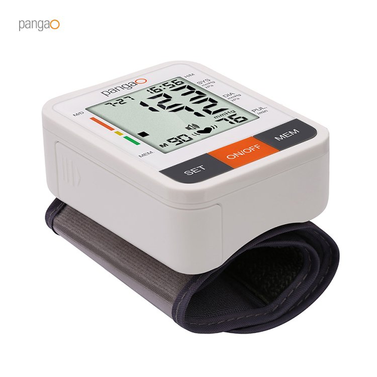 Pango Electrical Big Screen Wrist Measuring Instrument Automatic Digital BP Monitor Blood Pressure Device