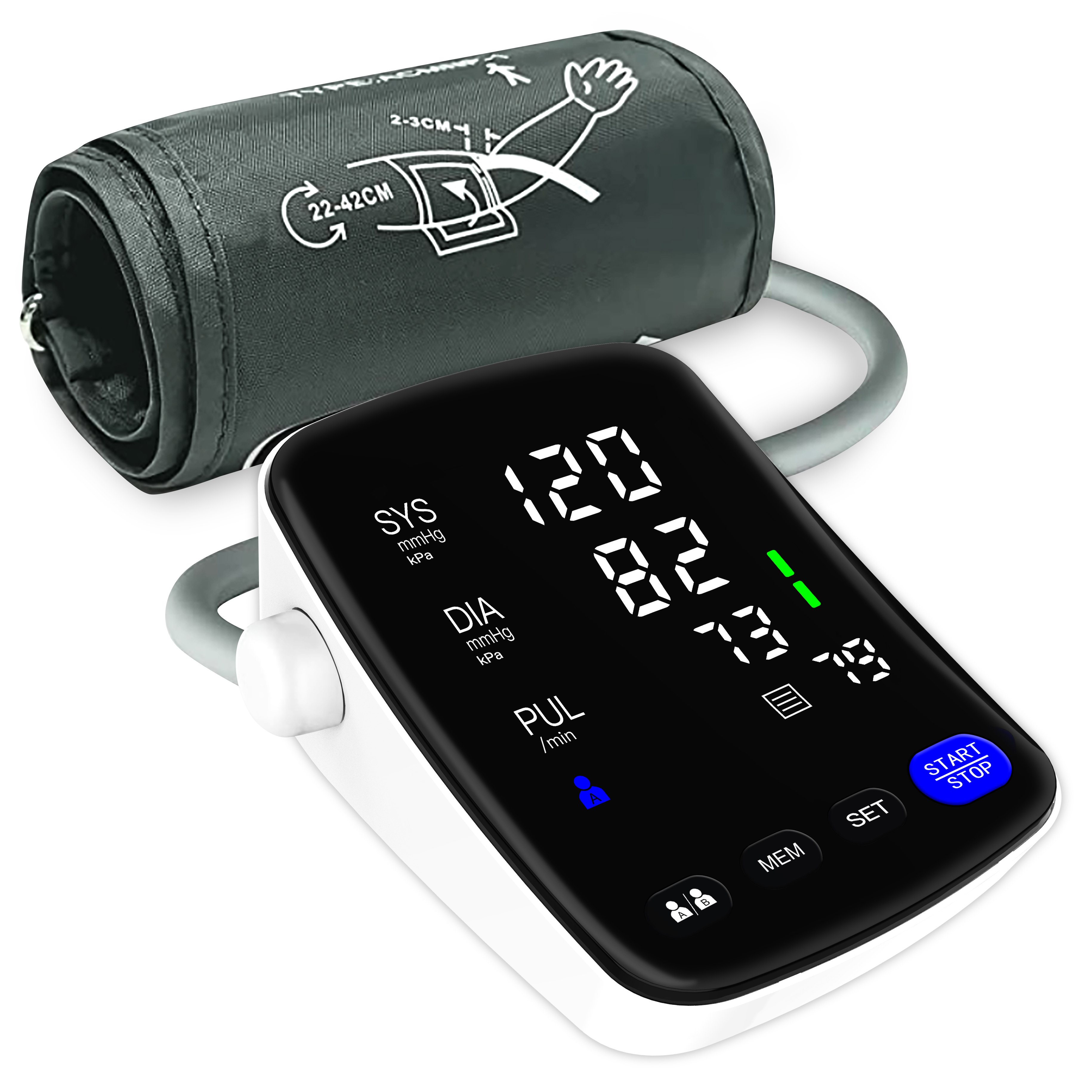 Electronic Smart Sphygmomanometer Blood Pressure Machine Digital BP Machine Automatic Digital BP Monitor Blood Pressure Monitor