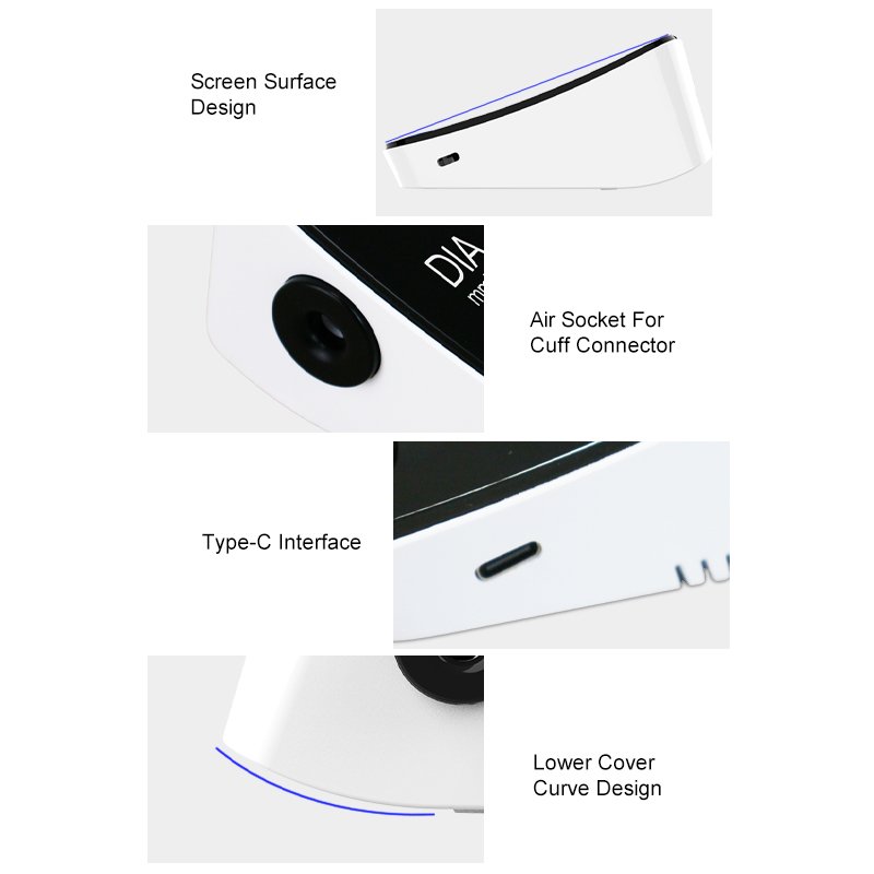 Electronic Smart Sphygmomanometer Blood Pressure Machine Digital BP Machine Automatic Digital BP Monitor Blood Pressure Monitor