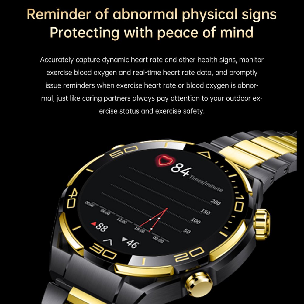 1.53 inch TFT Golden BT Call Smartwatch Man Montres intelligentes Relojes inteligentes GS GOLD Smartwatch