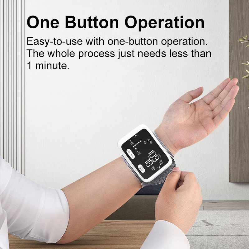 Electronic Sphygmomanometer Aneroid Wrist Blood Pressure Monitor Analog BP Meter Blood Pressure Machine Wrist Sphygmomanometer