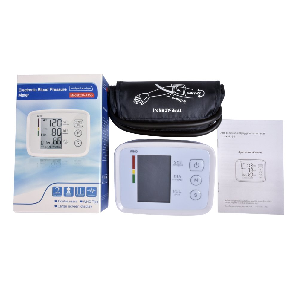 Changkun A155 Automatic Digital Arm Blood Pressure Monitor Sphygmomanometer Tensiometer Electronic BP Monitor