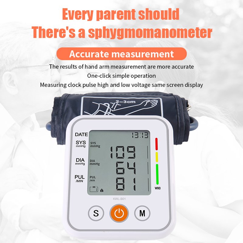 BP Testing Machine Upper Arm Blood Pressure Monitor Digital BP Machine Blood Pressure Monitor
