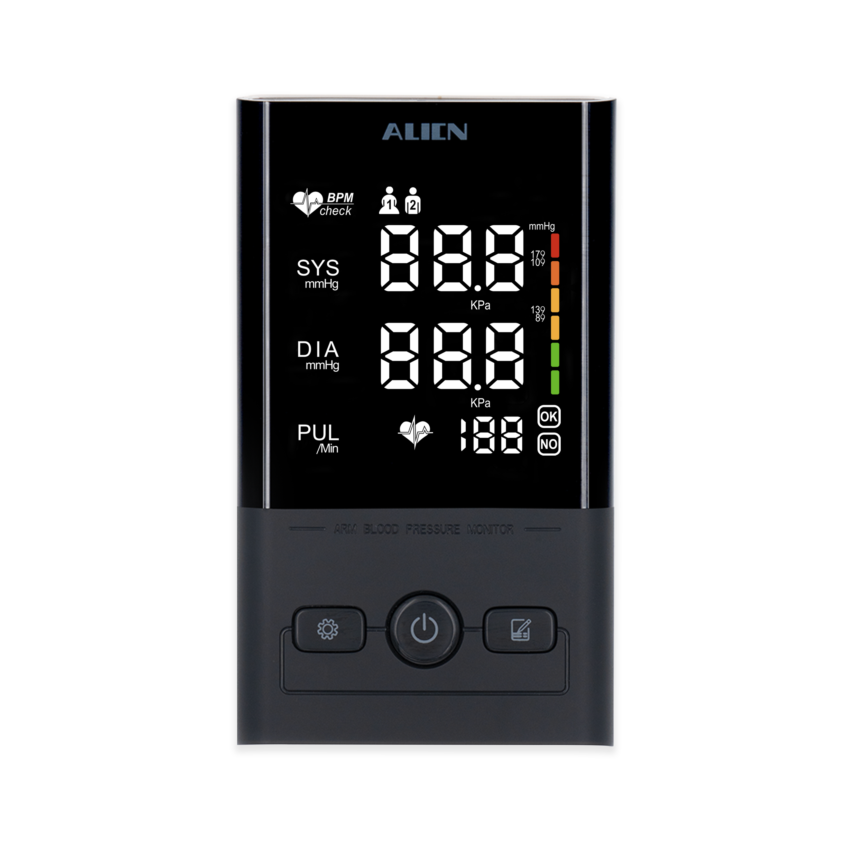 BP Machine BP Machine Smart Sphygmomanometer Big Screen LED display Digital Blood Pressure Monitor