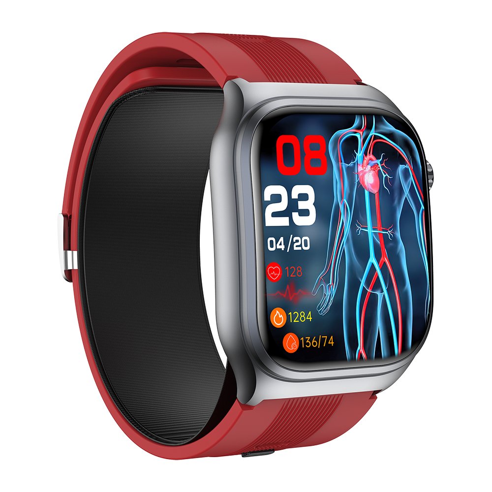 TKYUAN Air Pump Blood Pressure Smartwatch Airbag Oscillographic High-Precision Electrocardiogram Monitoring Call ECG Smartwatch