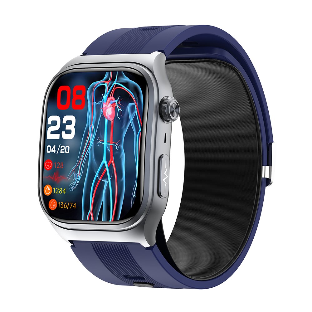 TKYUAN Air Pump Blood Pressure Smartwatch Airbag Oscillographic High-Precision Electrocardiogram Monitoring Call ECG Smartwatch