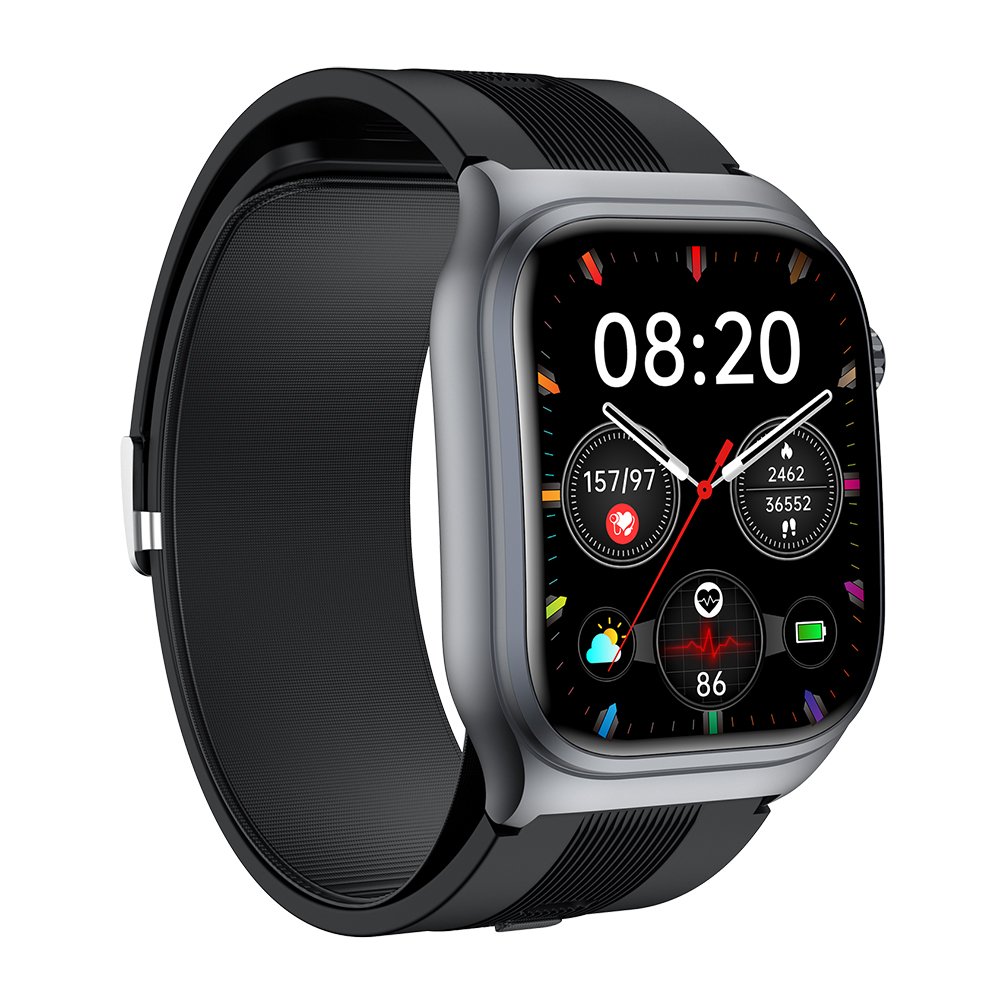 TKYUAN Air Pump Blood Pressure Smartwatch Airbag Oscillographic High-Precision Electrocardiogram Monitoring Call ECG Smartwatch
