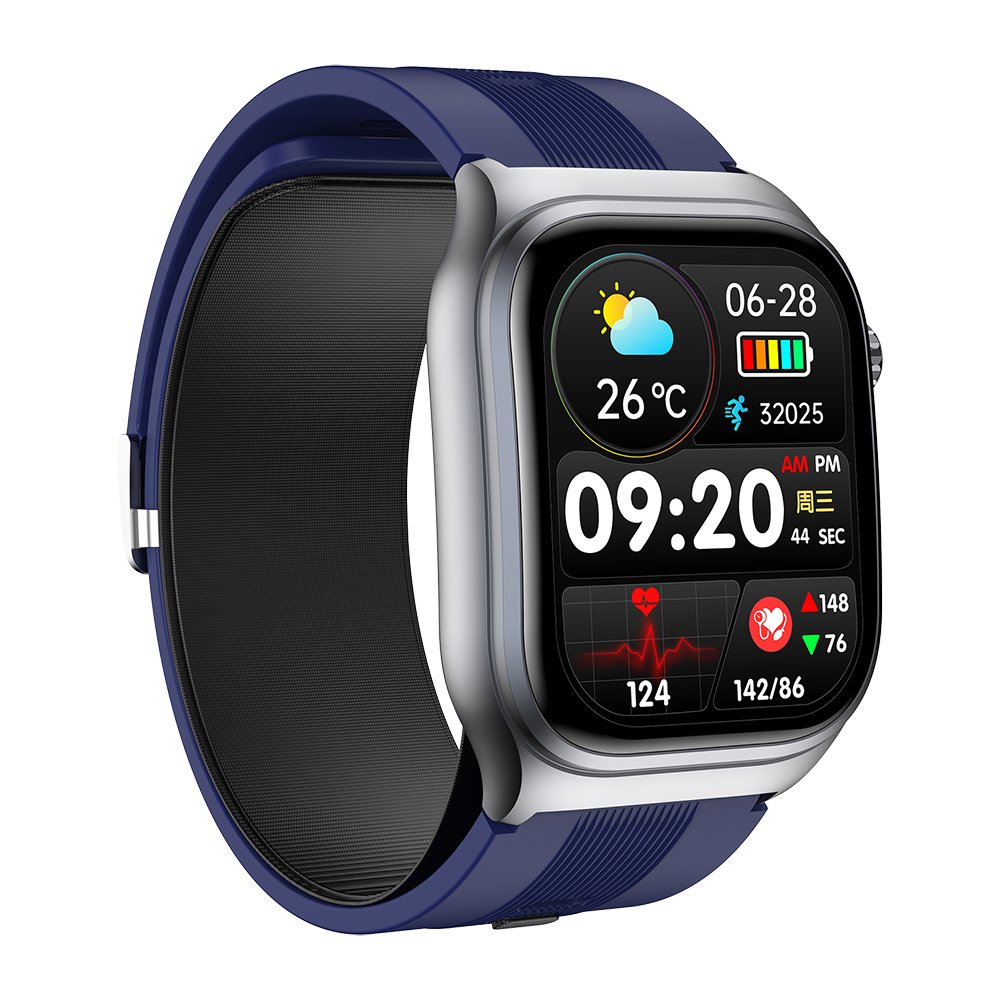 TKYUAN Air Pump Blood Pressure Smartwatch Airbag Oscillographic High-Precision Electrocardiogram Monitoring Call ECG Smartwatch