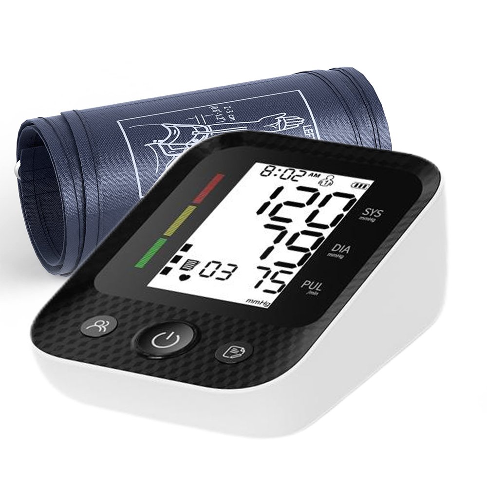Electric Adjustable Blood Pressure Monitor Automatic Upper Arm Blood Pressure Machine for Home Use with Digital LED Display