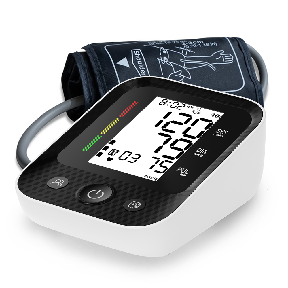 Electric Adjustable Blood Pressure Monitor Automatic Upper Arm Blood Pressure Machine for Home Use with Digital LED Display