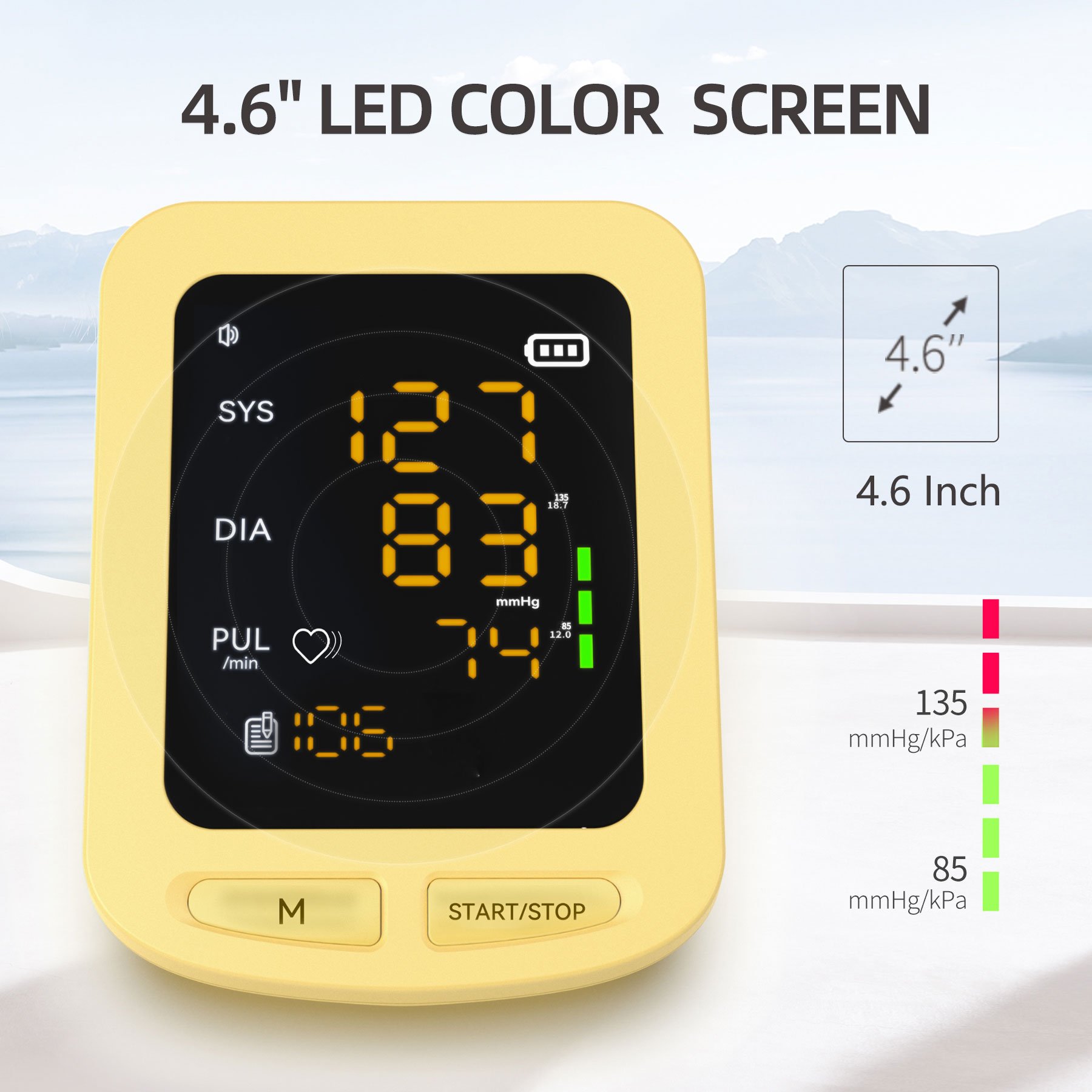 CONTEC08E Color LED upper arm blood pressure home use blood pressure monitor